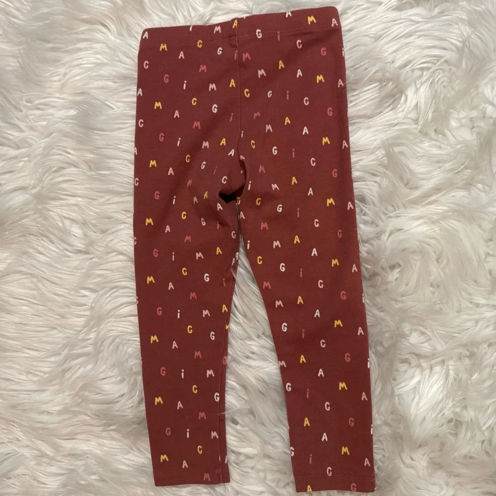 Garanimals‎ Girls 24M Burgundy Alphabet Print Leggings